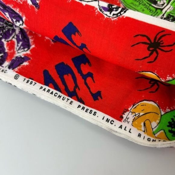 Goosebumps Vintage Fabric 1997 Parachute Press Read if you Dare Mummy Curly 52” - Picture 8 of 10